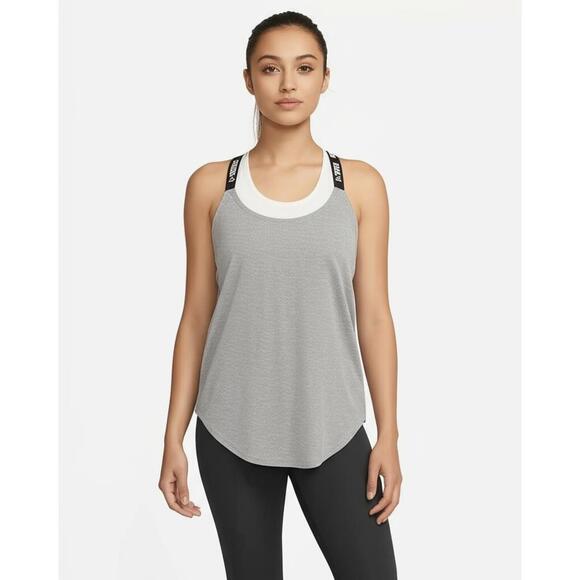 Nike Tops - Nike Womens 3X Gray Dri-Fit Athletic Tank Top Mesh Sides Breathable